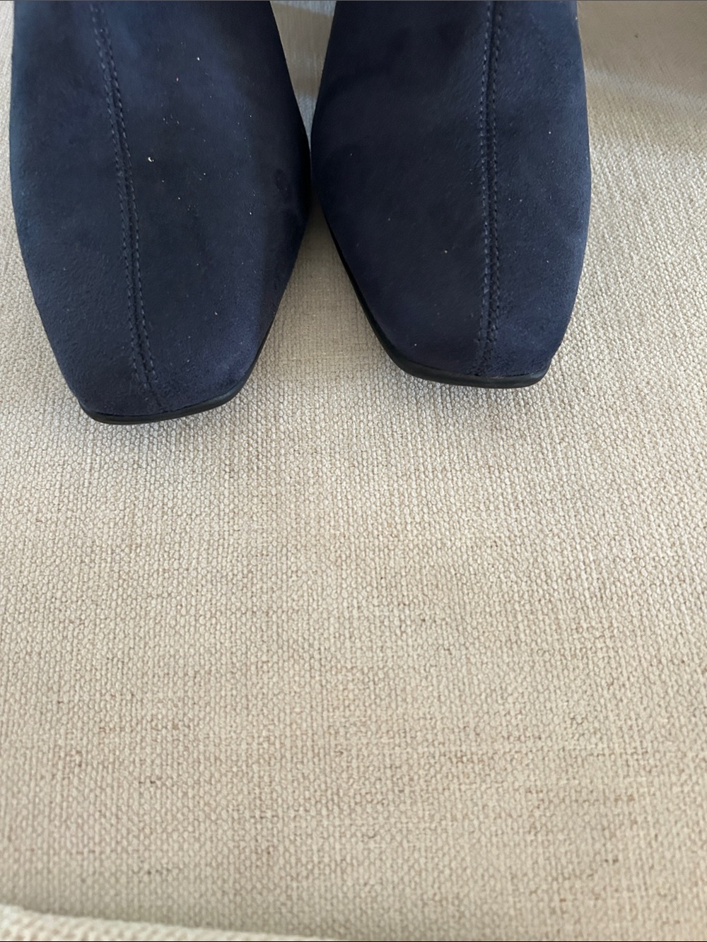 Aerosoles Tall-Shaft Heeled Boots -Micah, Navy Faux Suede, Size 8 Wide, NWT - Picture 6 of 10